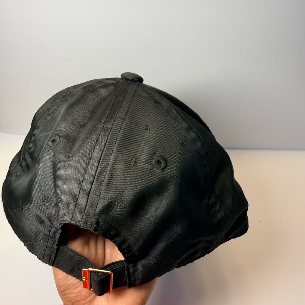 Adidas Originals Black Gold Trefoil 3-Stripes Cap H09043 Quilted bold sporty - Picture 5 of 8